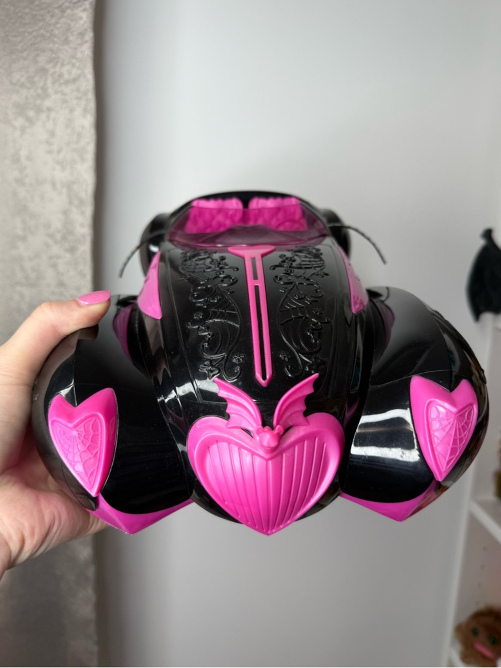 MONSTER HIGH Draculaura Sweet 1600 Roadster Car Vehicle Mattel 2011 Pink / Black